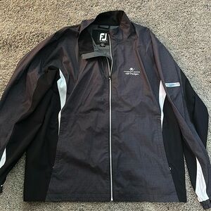 Footjoy Jacket Mens XL Dryjoys Hydrolite Golf Full Zip Harbor Shores